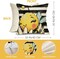 Spring Summer Bumble Bee Sunflower Decorative Throw Pillow Covers 16x16 Set of 4, Farmhouse Black White Stripe Home Decor, Yellow Buffalo Plaid Check Quote Outdoor Couch Cushion Case